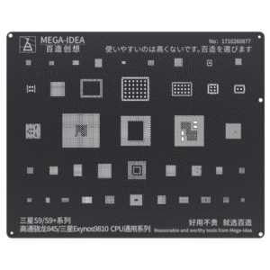 mega idea bz 23 black stencil for samsung s9/s9+