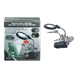 te 801 magnifier led light with soldering stand
