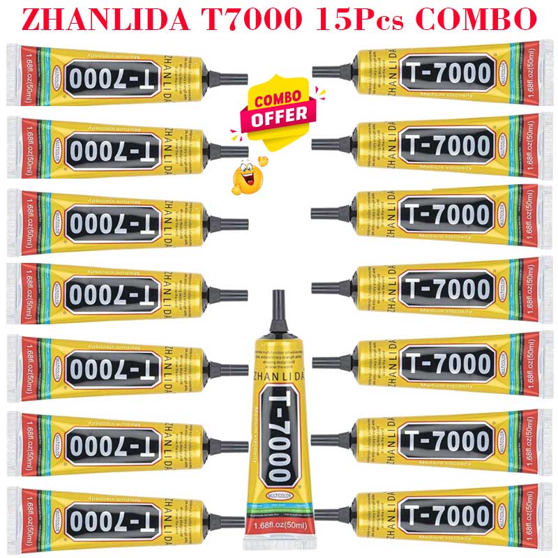zhanlida t7000 glue 50ml 15pcs combo pack zhanlida t7000 glue 50ml 15pcs combo pack