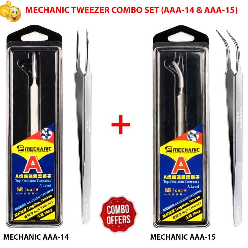 mechanic tweezer combo set (aaa 14 & aaa 15) mechanic tweezer combo set (aaa 14 & aaa 15)