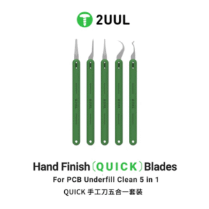 2uul da22 hand finish quick blades set for pcb underfill clean