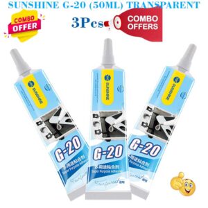sunshine g 20 50ml transparent adhesive combo 3 pcs