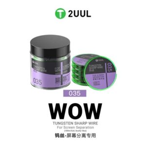2uul ws 035 0.035*100m tungsten sharp wire for screen separation 5 pcs pack