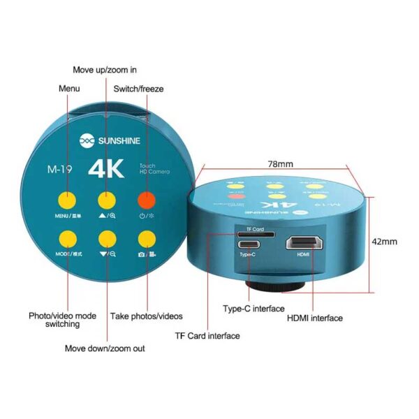 Sunshine M-19 Touch 4k Hd Camera - Image 5
