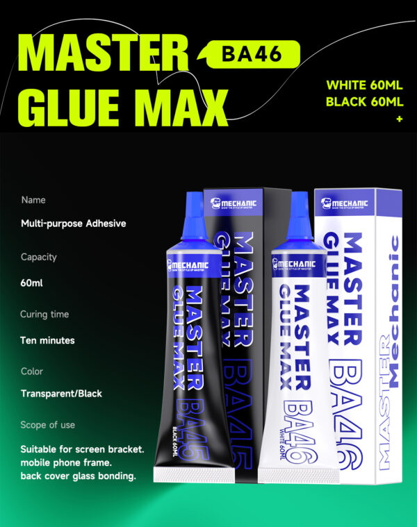 mechanic ba45 60ml black master glue max
