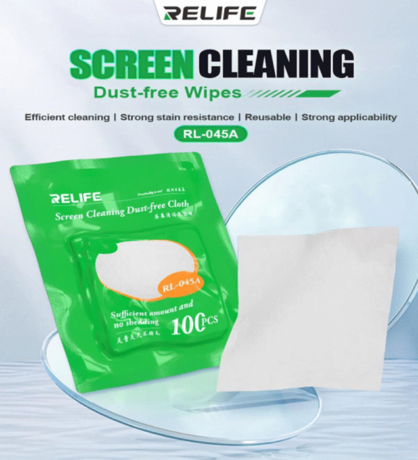 Relife Rl-045a 100pcs Screen Cleaning Dust-Free Cloth - Image 5