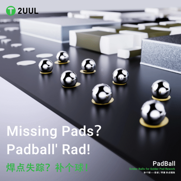 2uul pb02 padball solder balls for android – 100000 balls/bottle