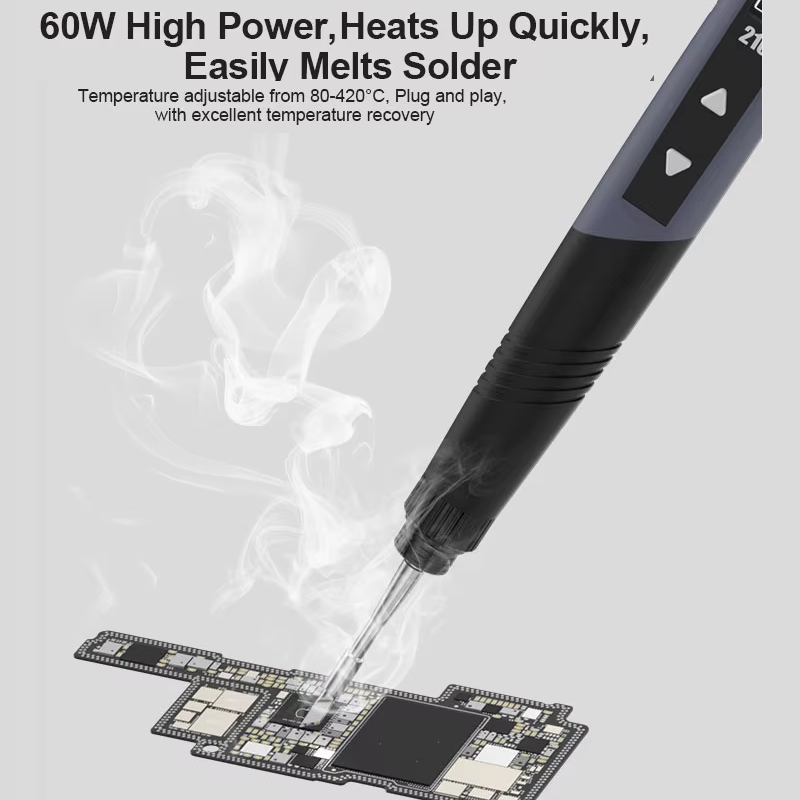 relife210_12 RELIFE RL-210 60W Portable Soldering Iron with OLED Display Fast Heating - Image 4