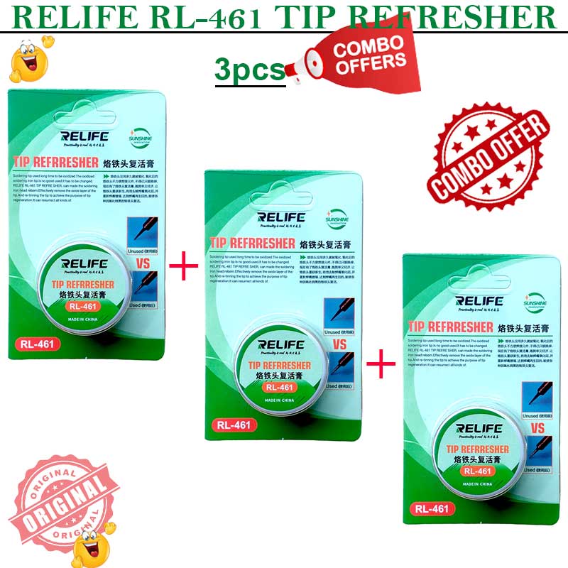 relife rl 461 tip refresher original 3pcs combo offer relife rl 461 tip refresher original 3pcs combo offer