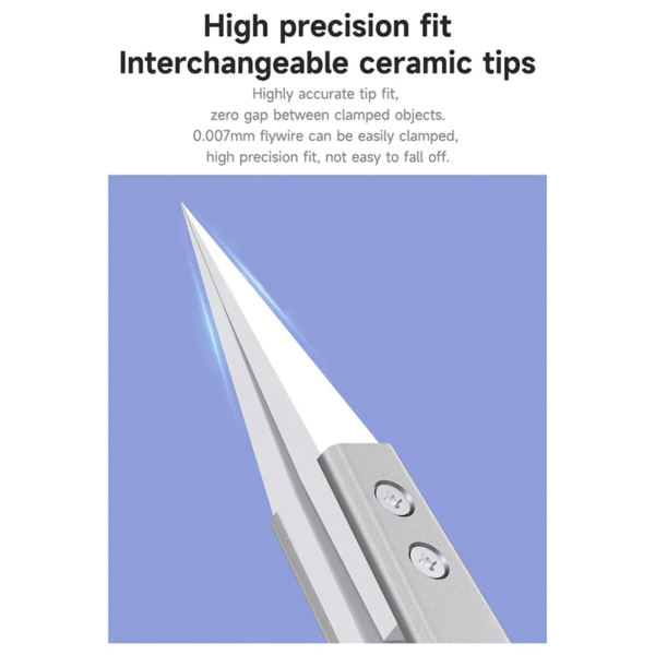 mechanic sm 11 s grade ceramic flying wire tweezer non magnetic
