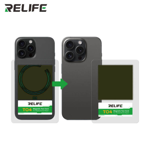 Relife TO4 Magnetic Pole Observation Magnetic Card for Phone Repair - Image 4