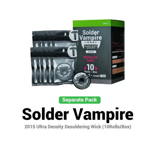 2uul dw16 desoldering wick 2015 10rolls/box (separate pack) 2uul dw16 desoldering wick 2015 10rolls/box (separate pack)