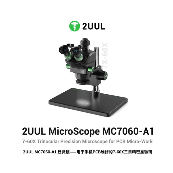 2uul mc7060 a1 7 60x trinocular microscope