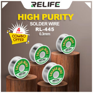 relife rl 445 25g 0.3mm solder wire combo of 4 pcs