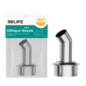 relife 861 series 12mm 45 degree oblique stainless steel curved hot air gun nozzle