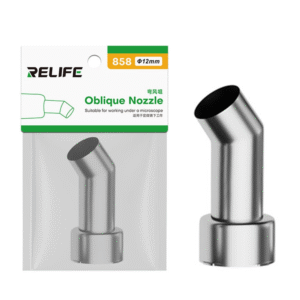 relife 858 series 12mm 45 degree oblique stainless steel curved hot air gun nozzle