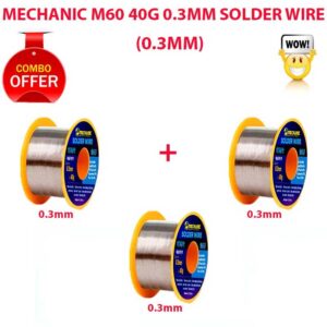 mechanic m60 40g 0.3mm solder wire 3pcs combo offer
