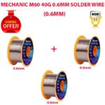 mechanic m60 40g 0.6mm solder wire 3pcs combo offer