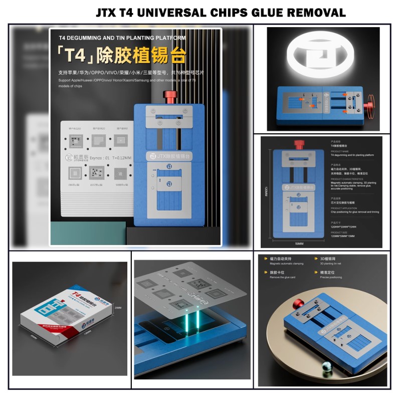 jtx t4 pro chips glue removal and reballing platform for ios and android jtx t4 pro chips glue removal and reballing platform for ios and android